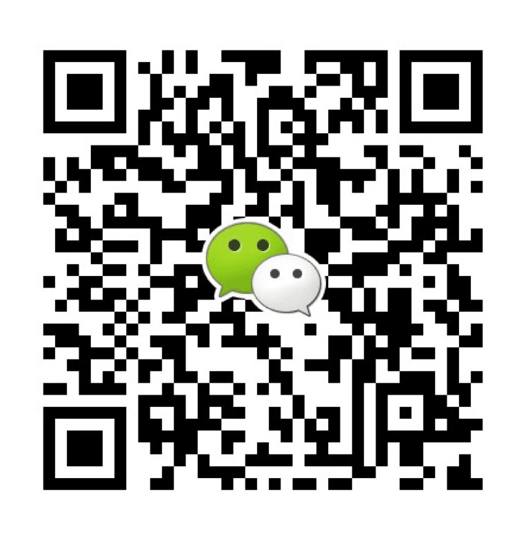 A QR code with the WeChat logo in the center.